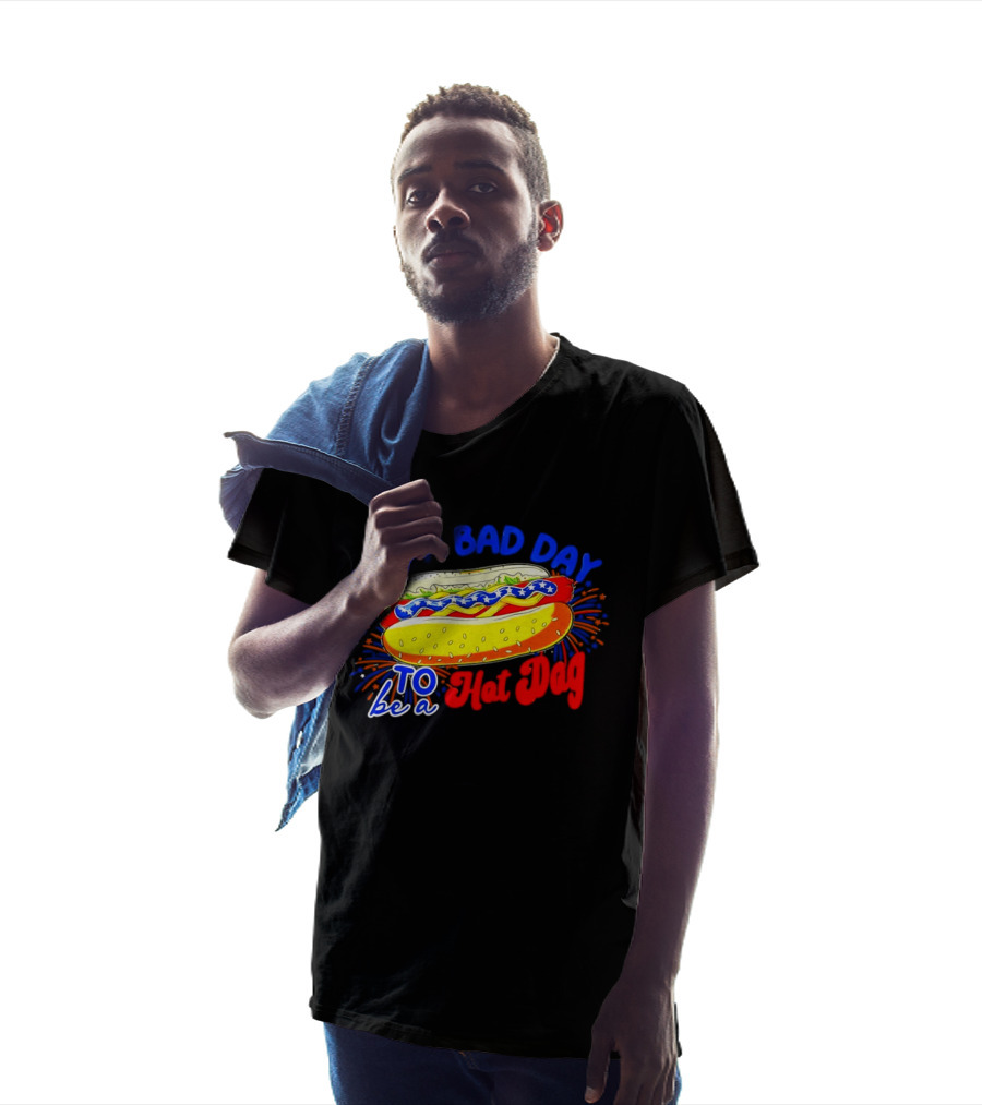 Fourth Of July American Independence Day It's A Bad Day To Be A Hot Dog T-Shirt