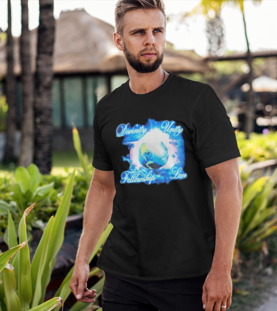 Divinity Unity Fellowship Love Earth Glow T-Shirt
