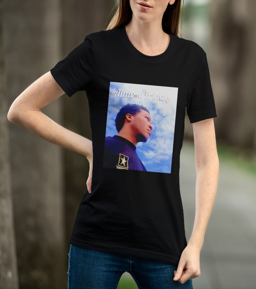 Almost Friday Jalen Brunson NWTS Basketball Sky T-Shirt