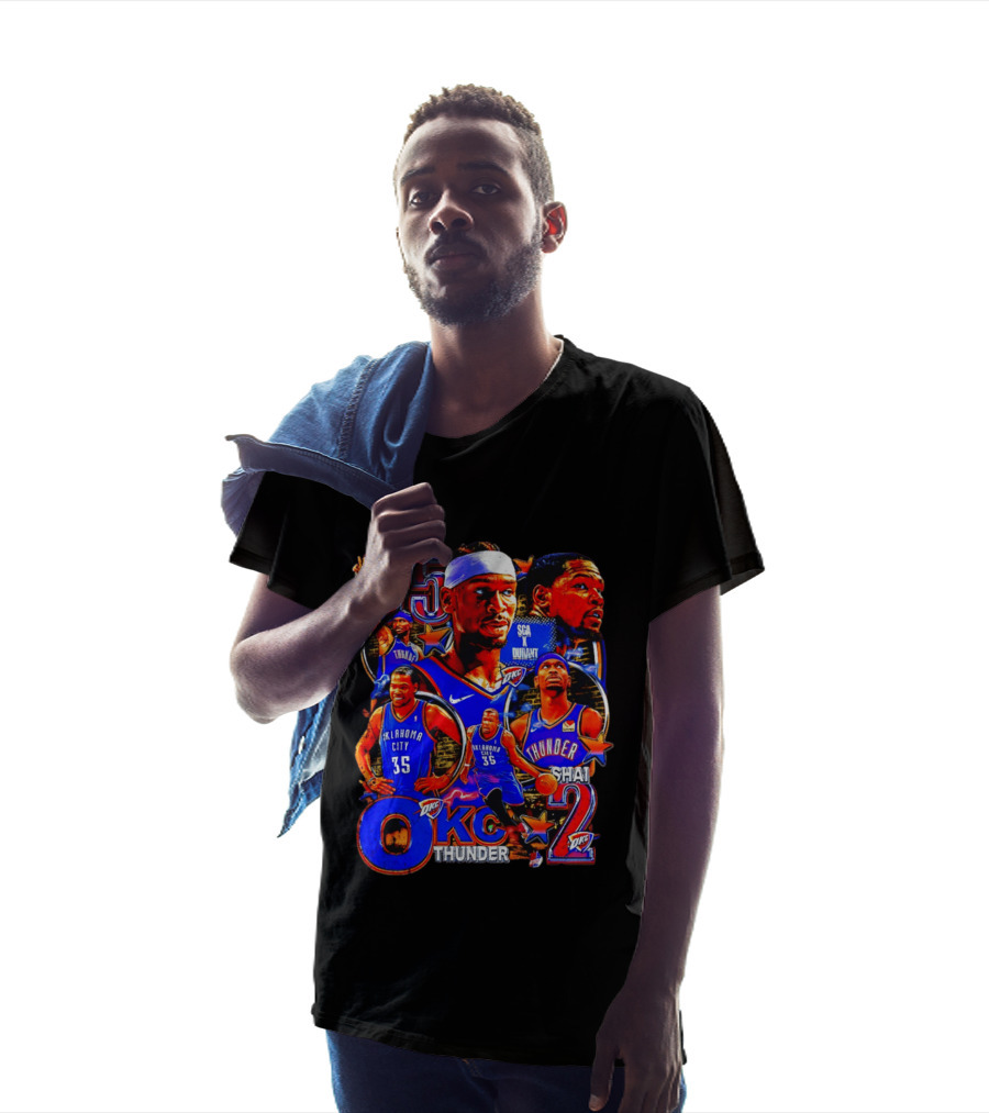 Oklahoma City Thunder Durant 35 Shai 2 OKC Team T-Shirt
