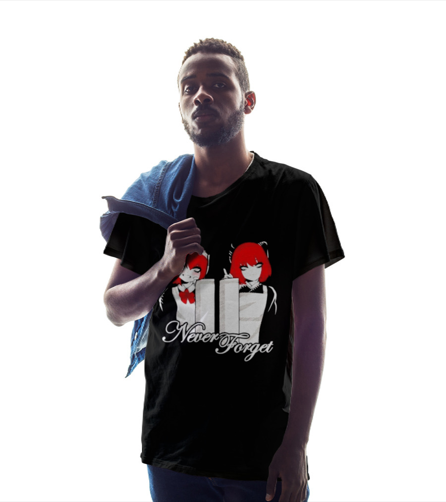 Maid Anime 9 11 Twin Towers Never Forget T-Shirt