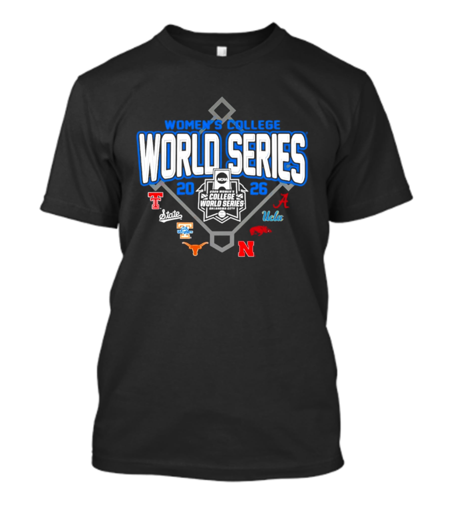 Women's College World Series 2026 Softball Eight Teams Bound Study Plan T-Shirt