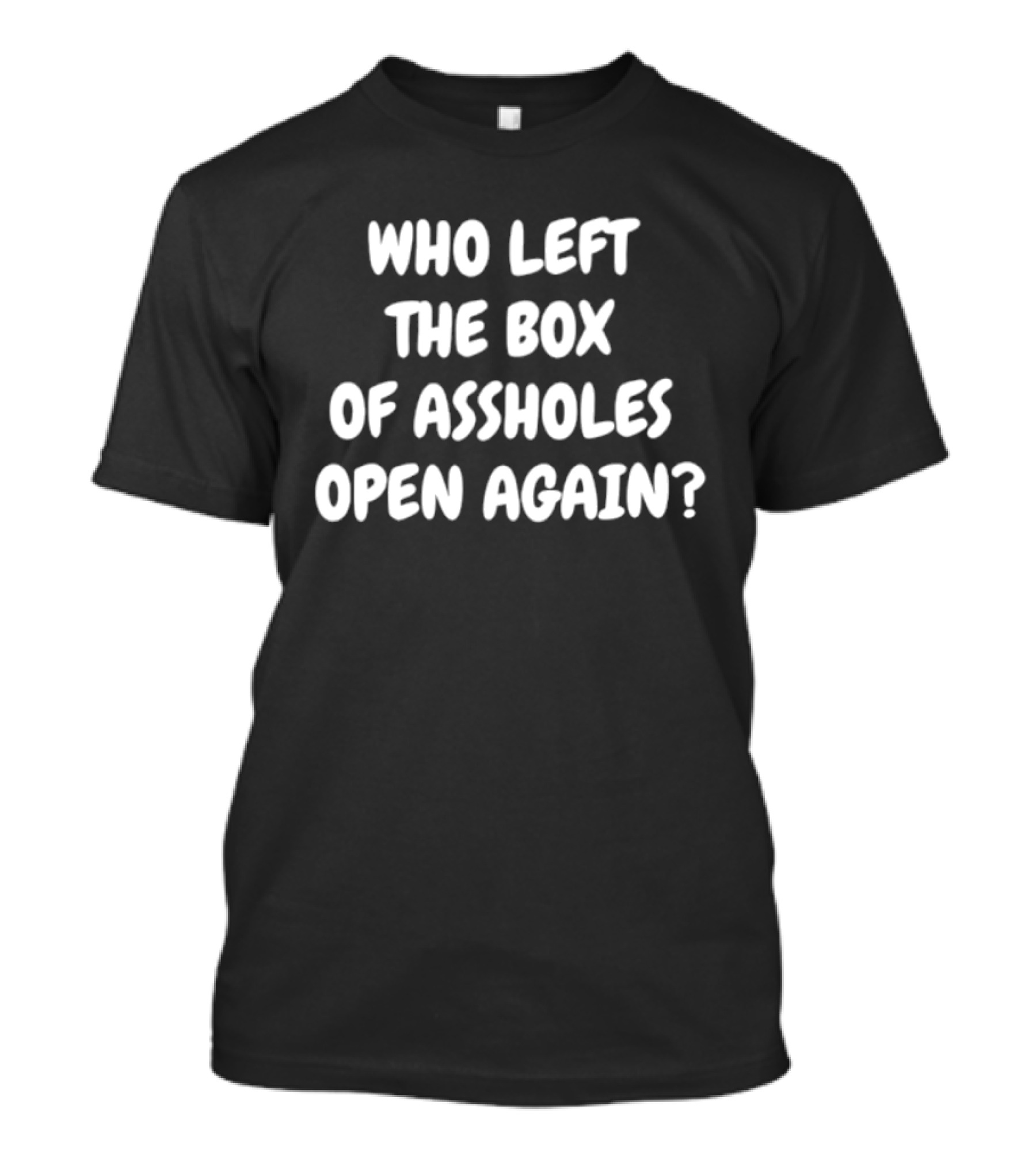 Who Left The Box Of Assholes Open Again Question T-Shirt