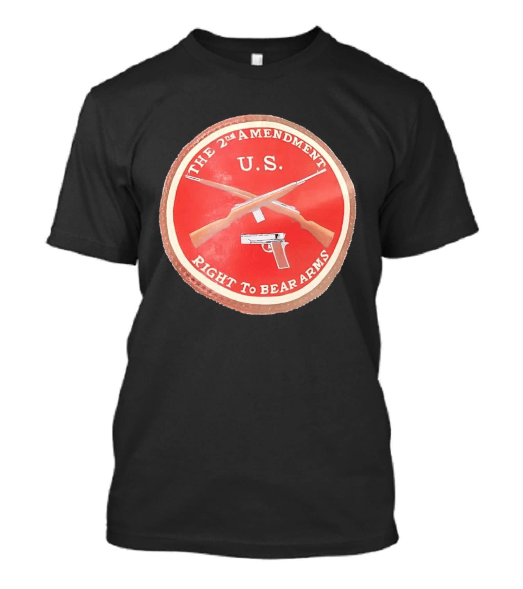 The 2nd Amendment U.S. Right To Bear Arms Rifles Pistol T-Shirt
