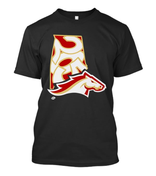 Arkansas Razorbacks Map Logo With Horsehead T-Shirt