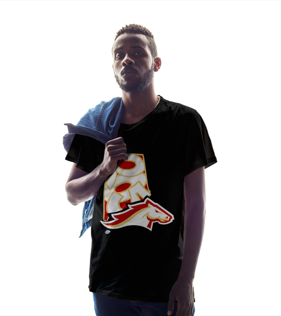 Arkansas Razorbacks Map Logo With Horsehead T-Shirt