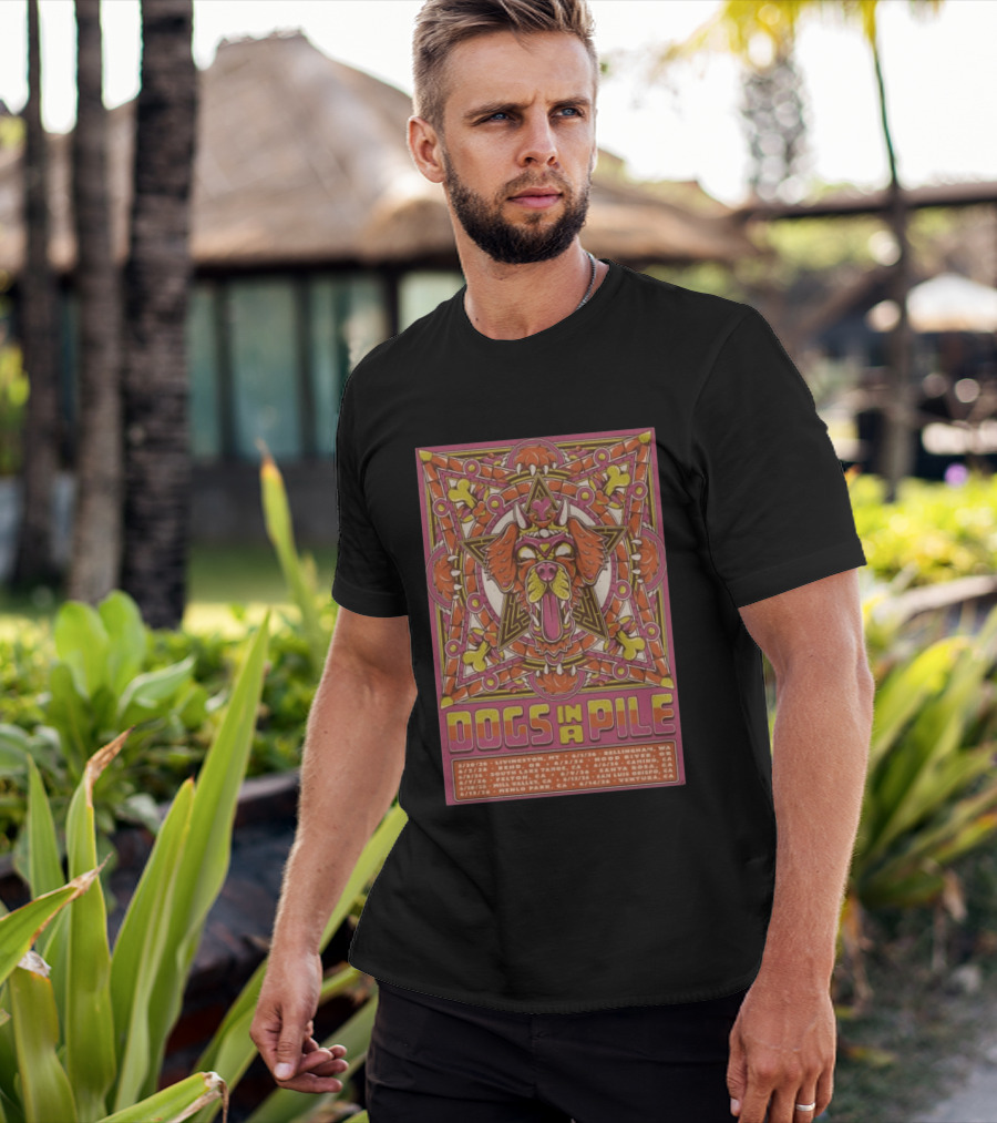 Dogs In A Pile West Coast 2026 Tour Dates And Locations T-Shirt