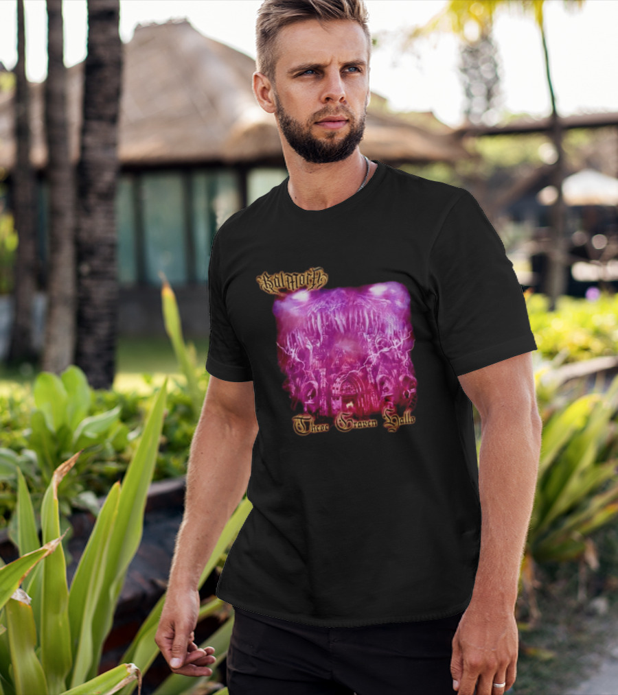 Balmorth These Graven Halls Gothic Purple Cathedral Fantasy T-Shirt