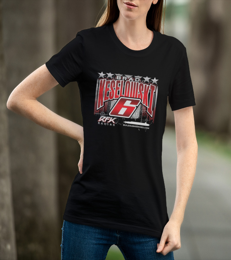 Brad Keselowski 6 RFK Racing Stars Patriotic Racing T-Shirt
