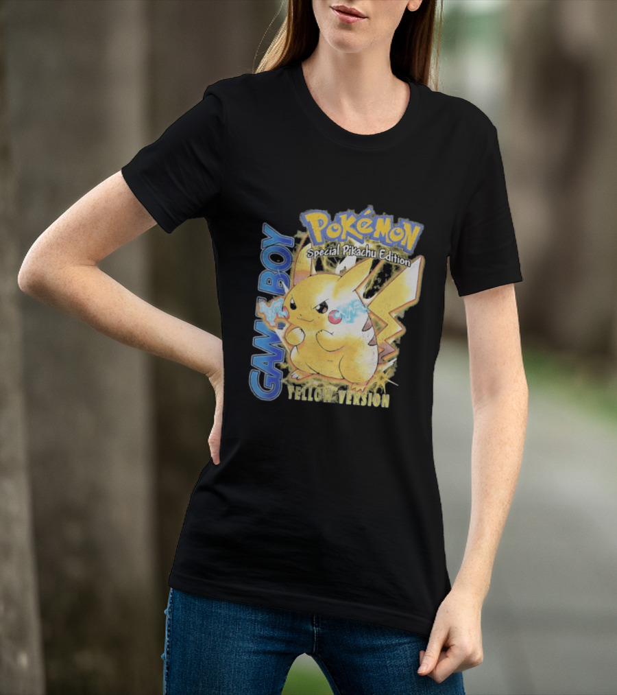 Game Boy Pokémon Special Pikachu Edition Yellow Version T-Shirt