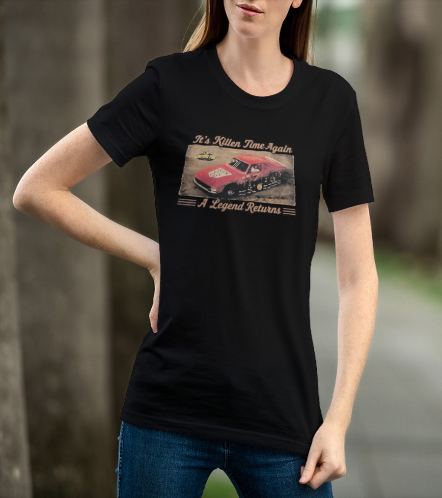 Greg Killen It's Killen Time Again A Legend Returns Jurassic Park Car Racing T-Shirt