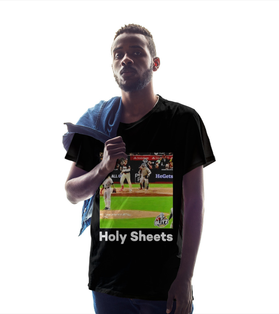 Padres Blitz Baseball Holy Sheets Petco Park T-Shirt