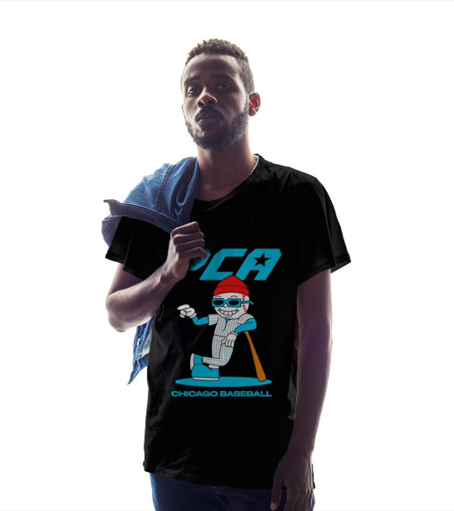 PCA Chicago Baseball Mascot With Bat And Cap T-Shirt