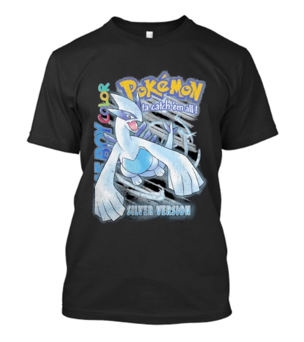 Pokémon Silver Version Game Boy Color Lugia Ta Catch 'Em All T-Shirt