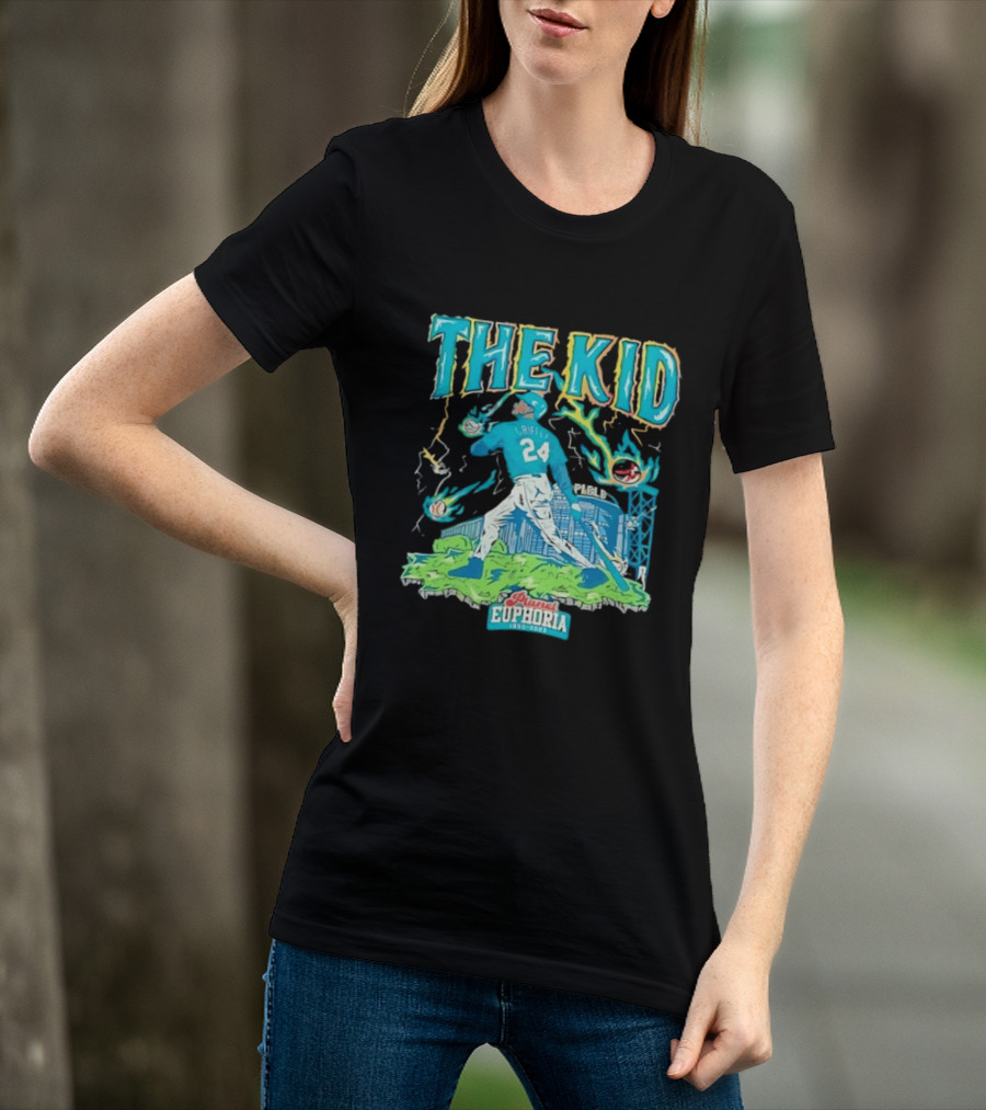 Ken Griffey Jr Seattle Mariners The Kid 24 Planet Euphoria Retro Baseball T-Shirt