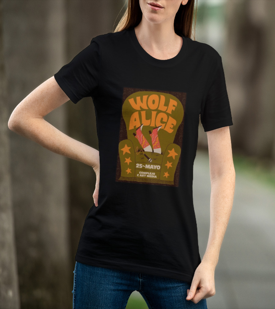 Wolf Alice Complejo C Art Media 25 De Mayo 2026 T-Shirt