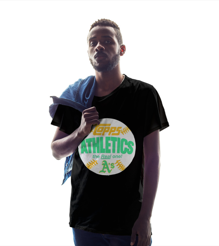 Topps Athletics The Real One A's Baseball T-Shirt