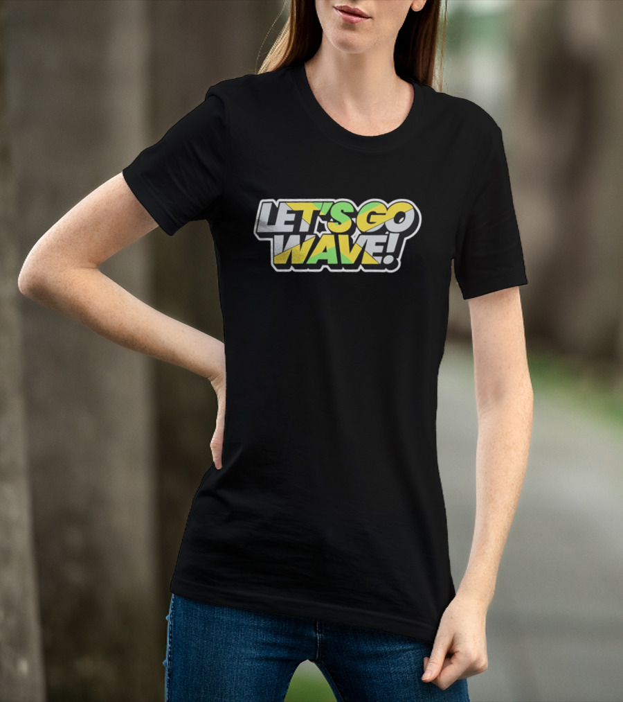 Jamaica Kingston Montego Bay Ocho Rios Port Antonio Spanish Town Let's Go Wave T-Shirt