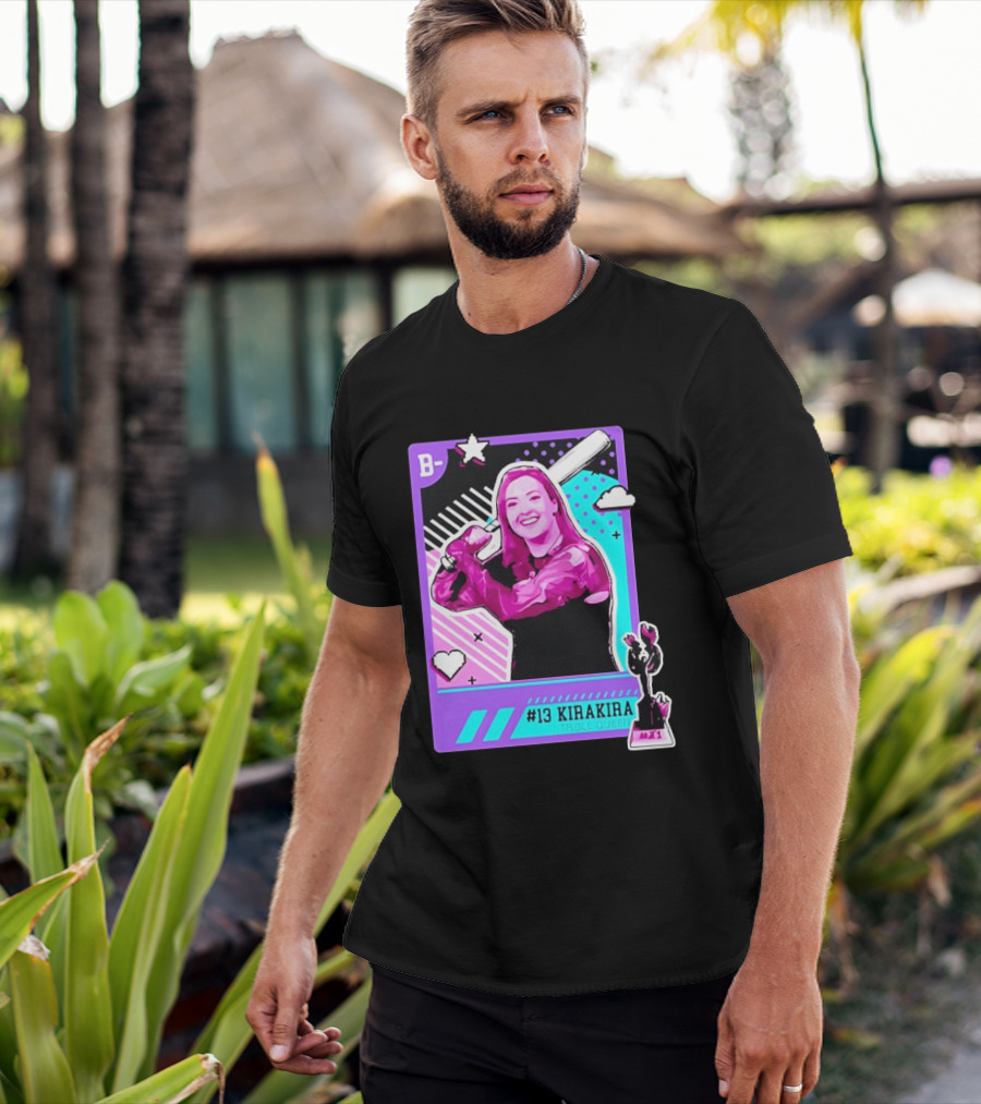 B Kirakira Troll Queen 13 X1 Star Baseball Player Card T-Shirt