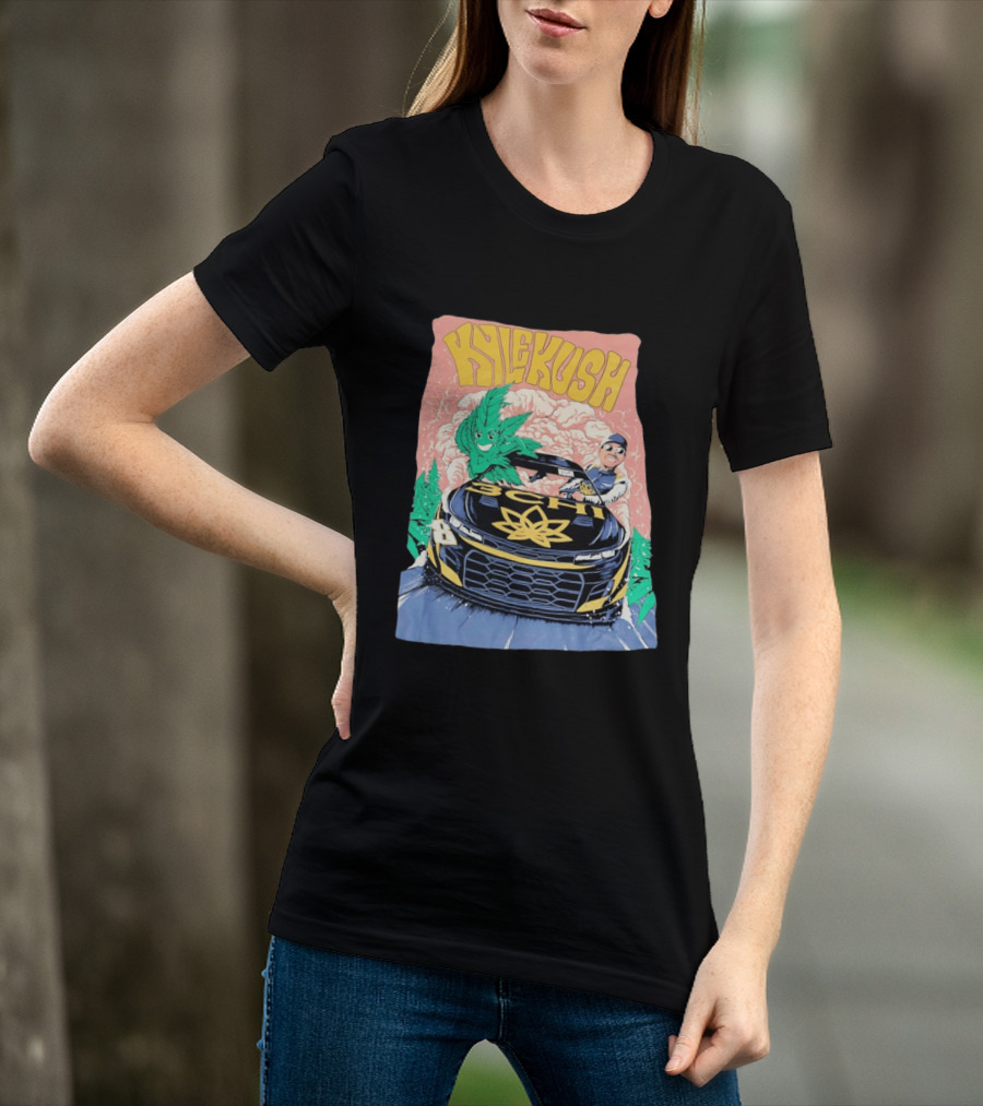 Kyle Kush NASCAR 8 3CHI Racing Car Cannabis T-Shirt