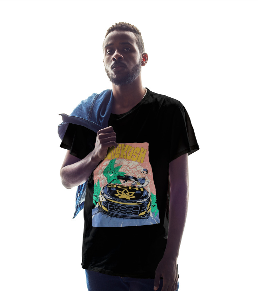 Kyle Kush NASCAR 8 3CHI Racing Car Cannabis T-Shirt