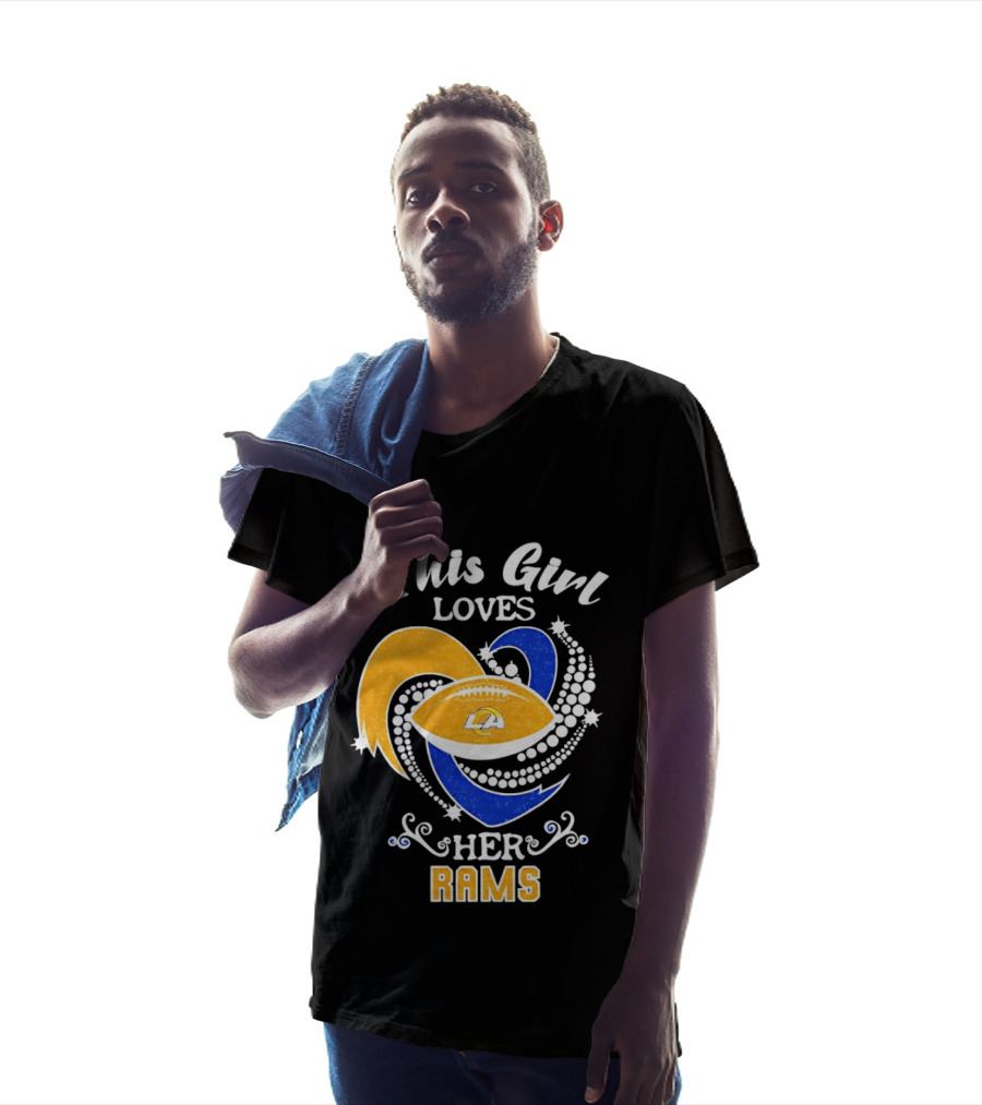 This Girl Loves Her Rams Football Fan Pride Los Angeles T-Shirt