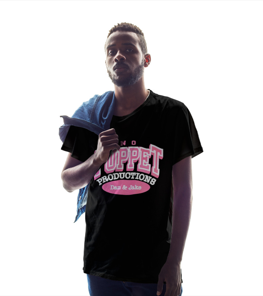 No Puppet Productions Dan & Jake Pink T-Shirt