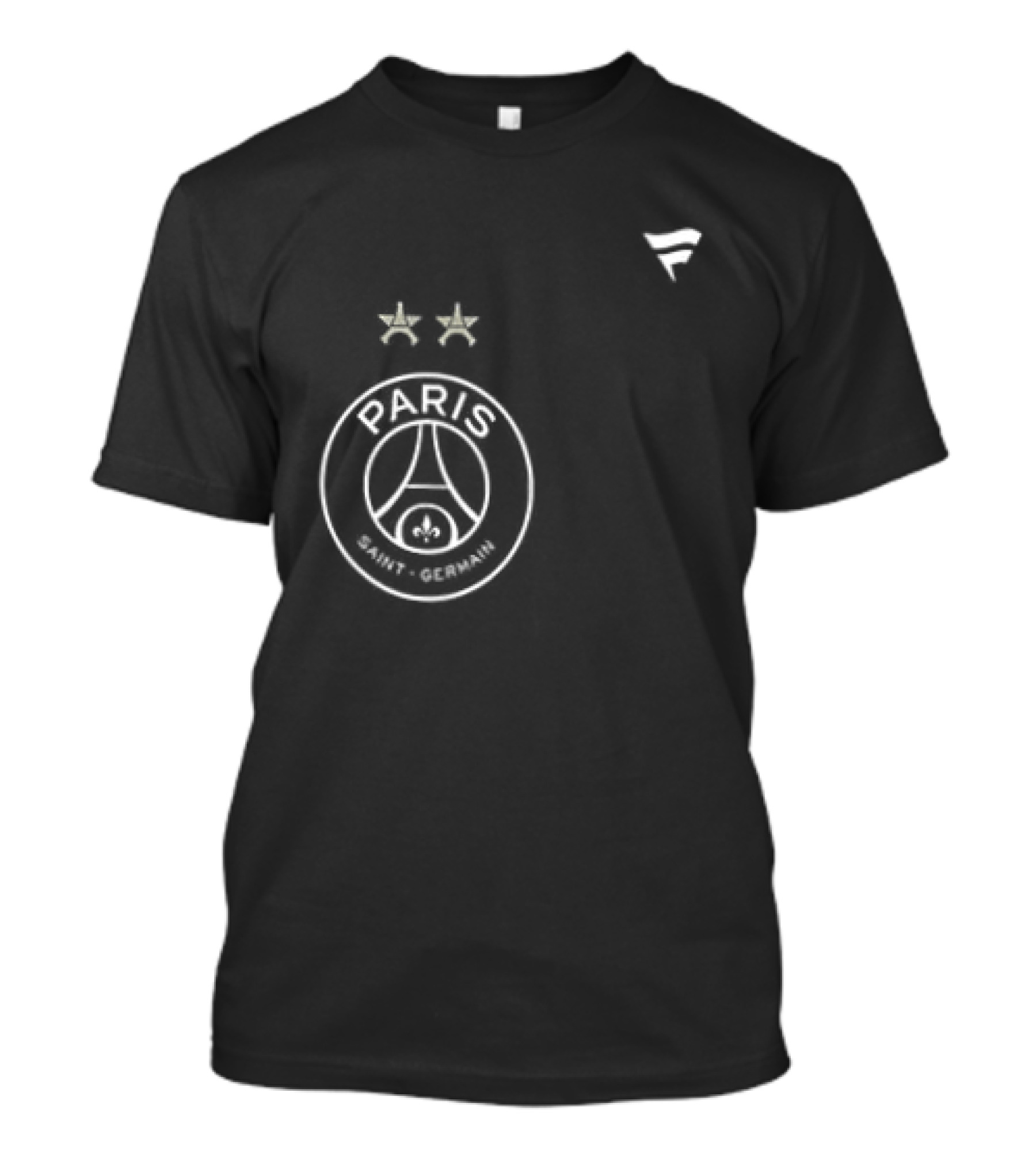 Paris Saint Germain Back To Back Stars Signatures 2 Sided Paris Logo Two Stars T-Shirt