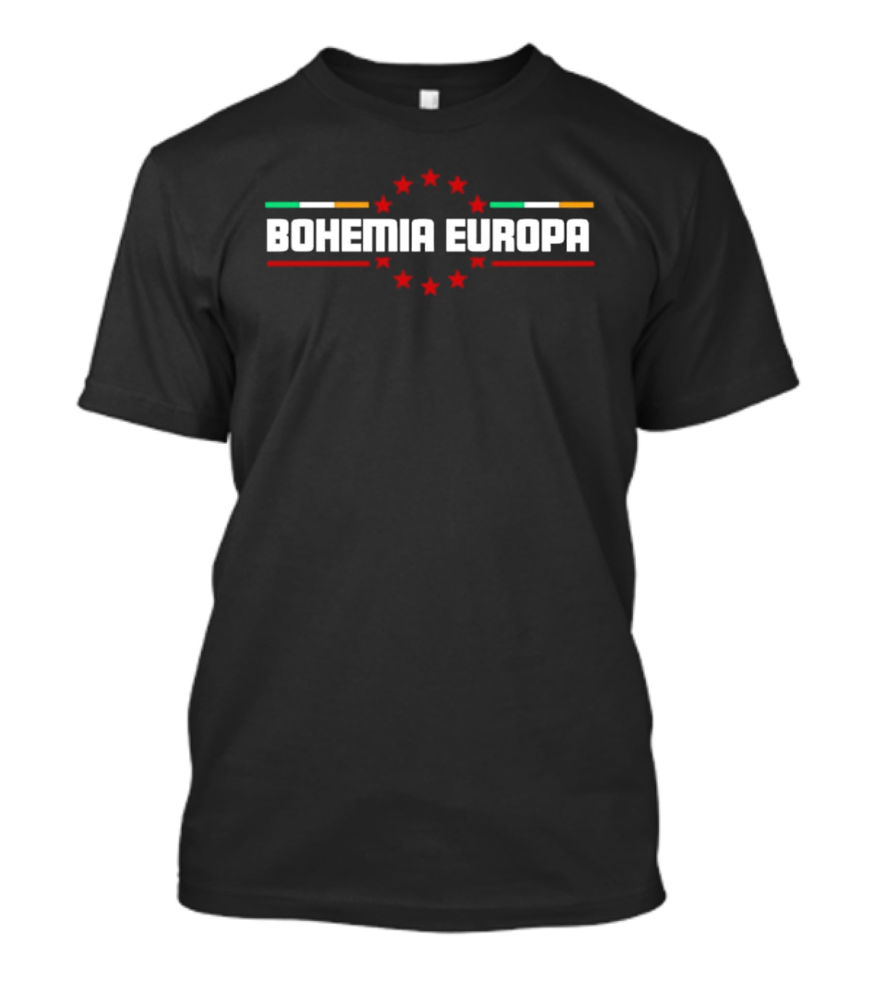 Bohemia Europa Star Circle With Tricolor Bars T-Shirt