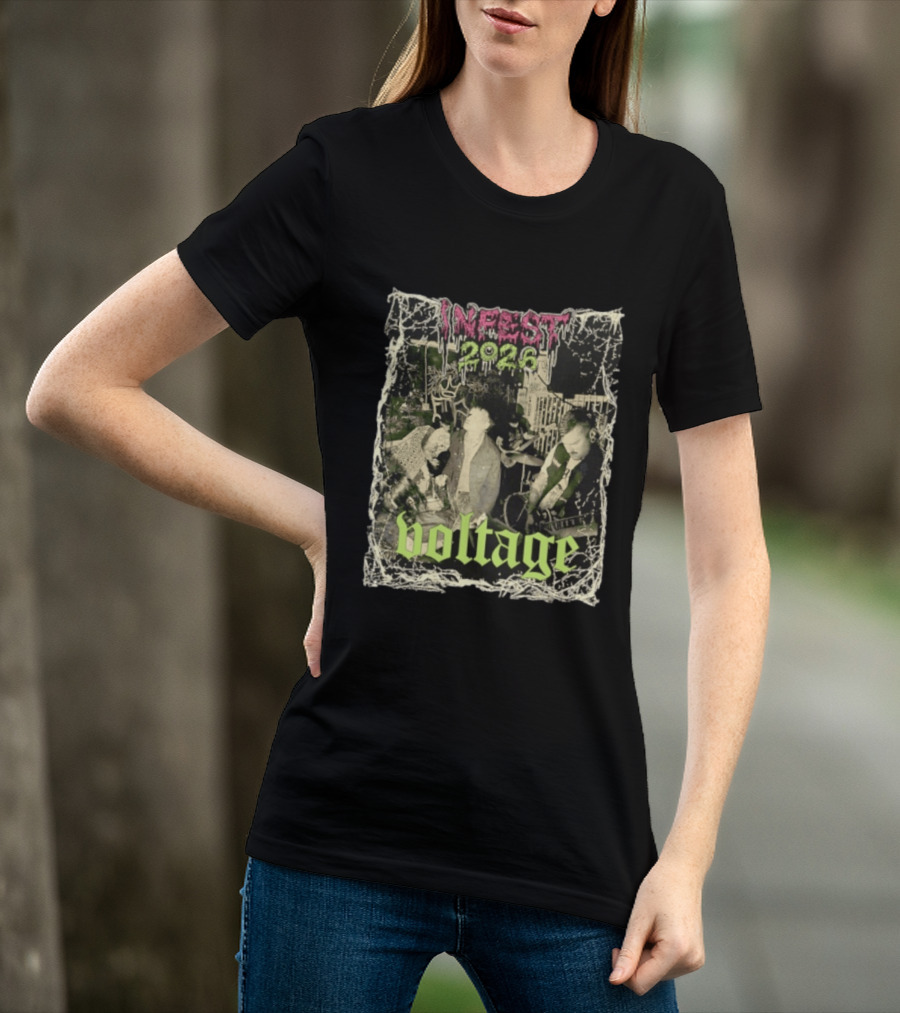 Infest 2026 Voltage From The Smoking Ruins Of Civilization T-Shirt