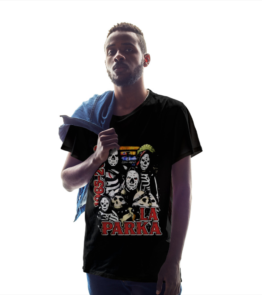 La Parka 1965 2020 Lucha Libre AAA Wrestling Skeleton Warriors T-Shirt