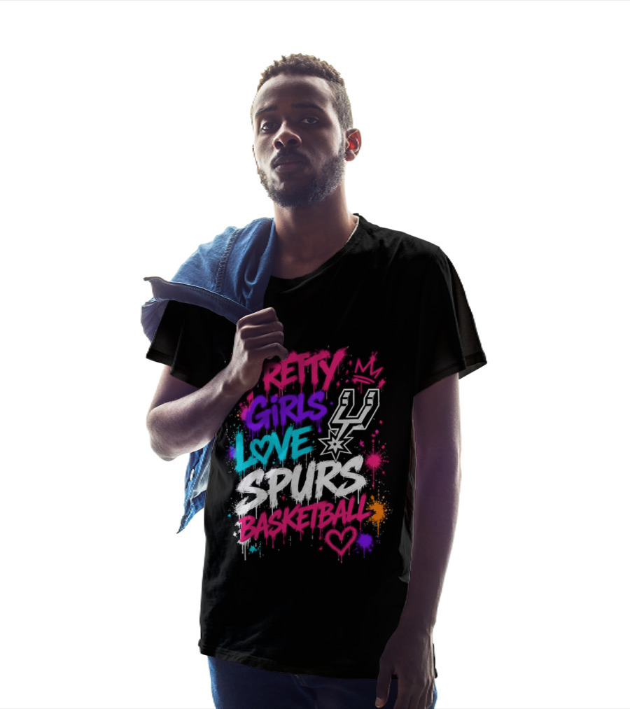 Pretty Girls Love Spurs Basketball San Antonio Spurs T-Shirt