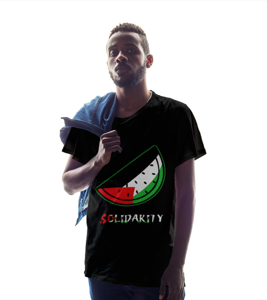 Solidarity Watermelon Palestinian Flag T-Shirt