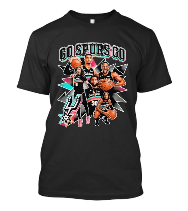 Go Spurs Go San Antonio Spurs Basketball Players Team Enthusiasts T-Shirt