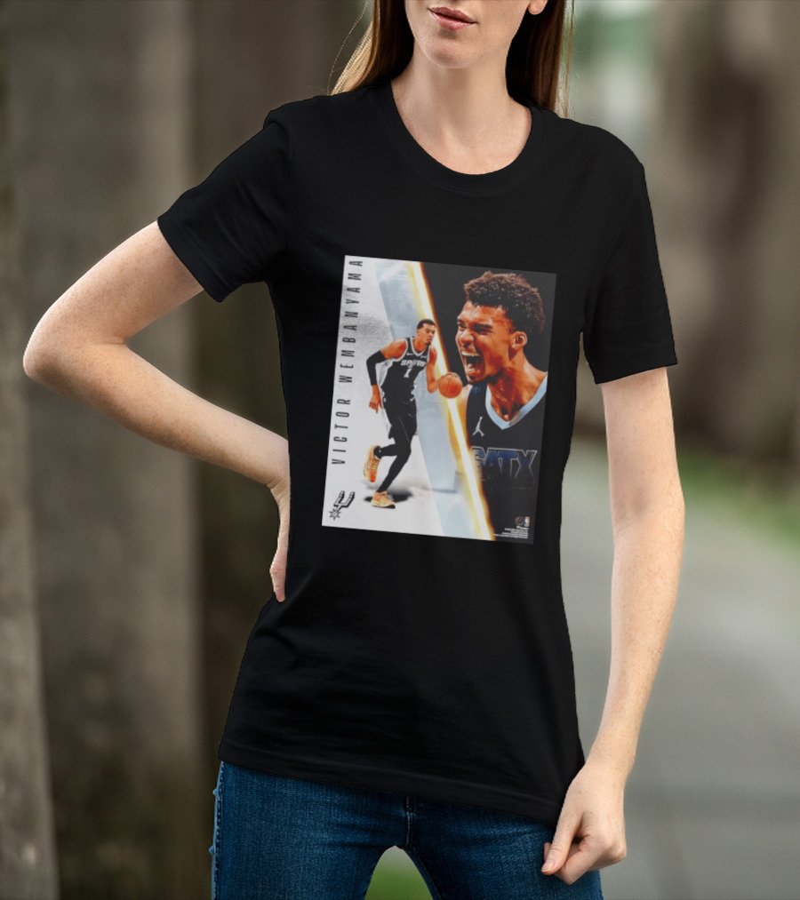 Victor Wembanyama San Antonio Spurs SATX Radiance Collage T-Shirt