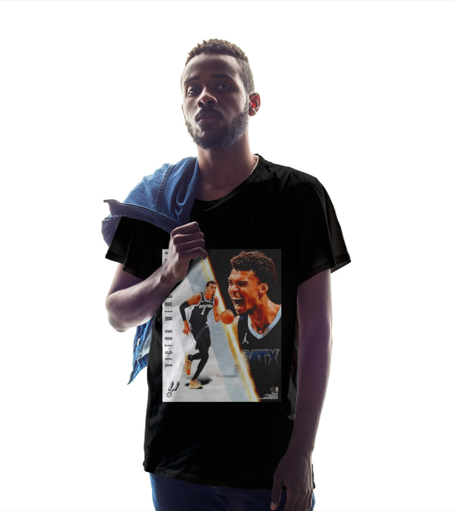 Victor Wembanyama San Antonio Spurs SATX Radiance Collage T-Shirt