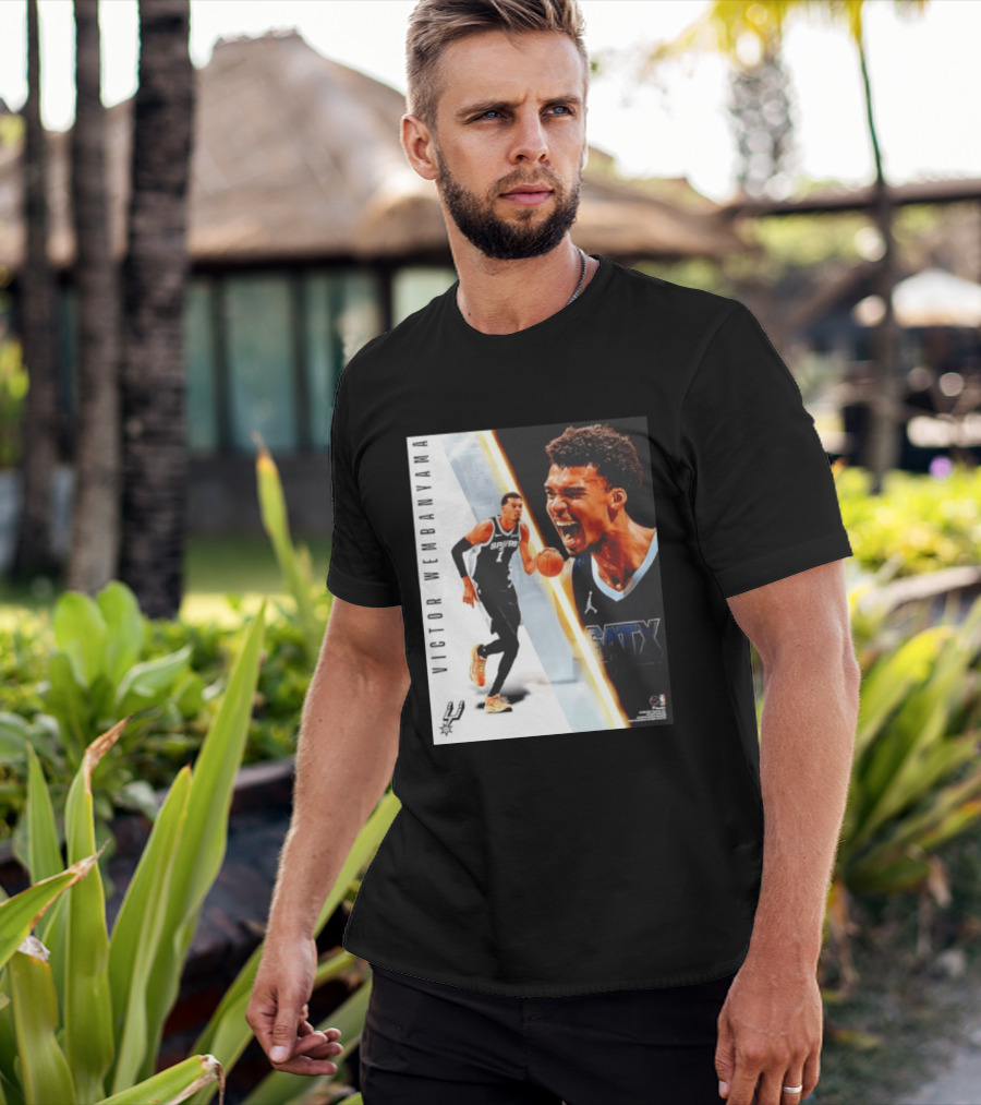 Victor Wembanyama San Antonio Spurs SATX Radiance Collage T-Shirt