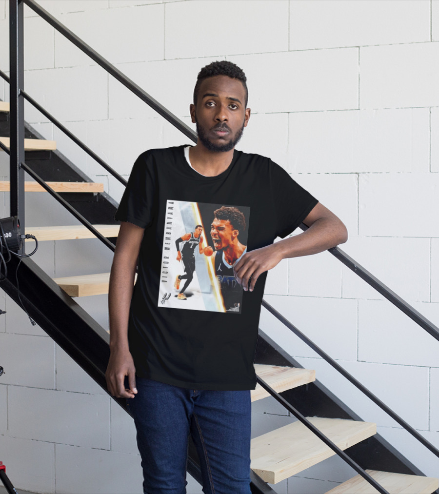 Victor Wembanyama San Antonio Spurs SATX Radiance Collage T-Shirt