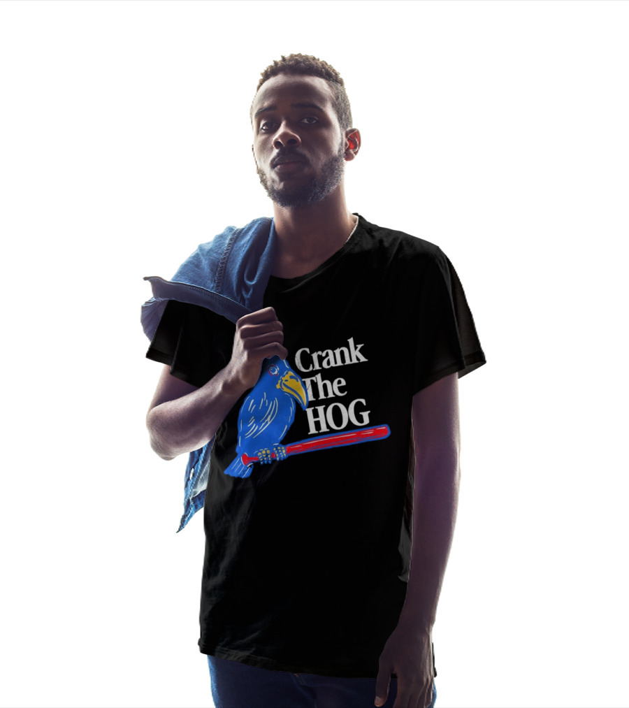 Arkansas Razorbacks Crank The HOG Baseball Bird T-Shirt