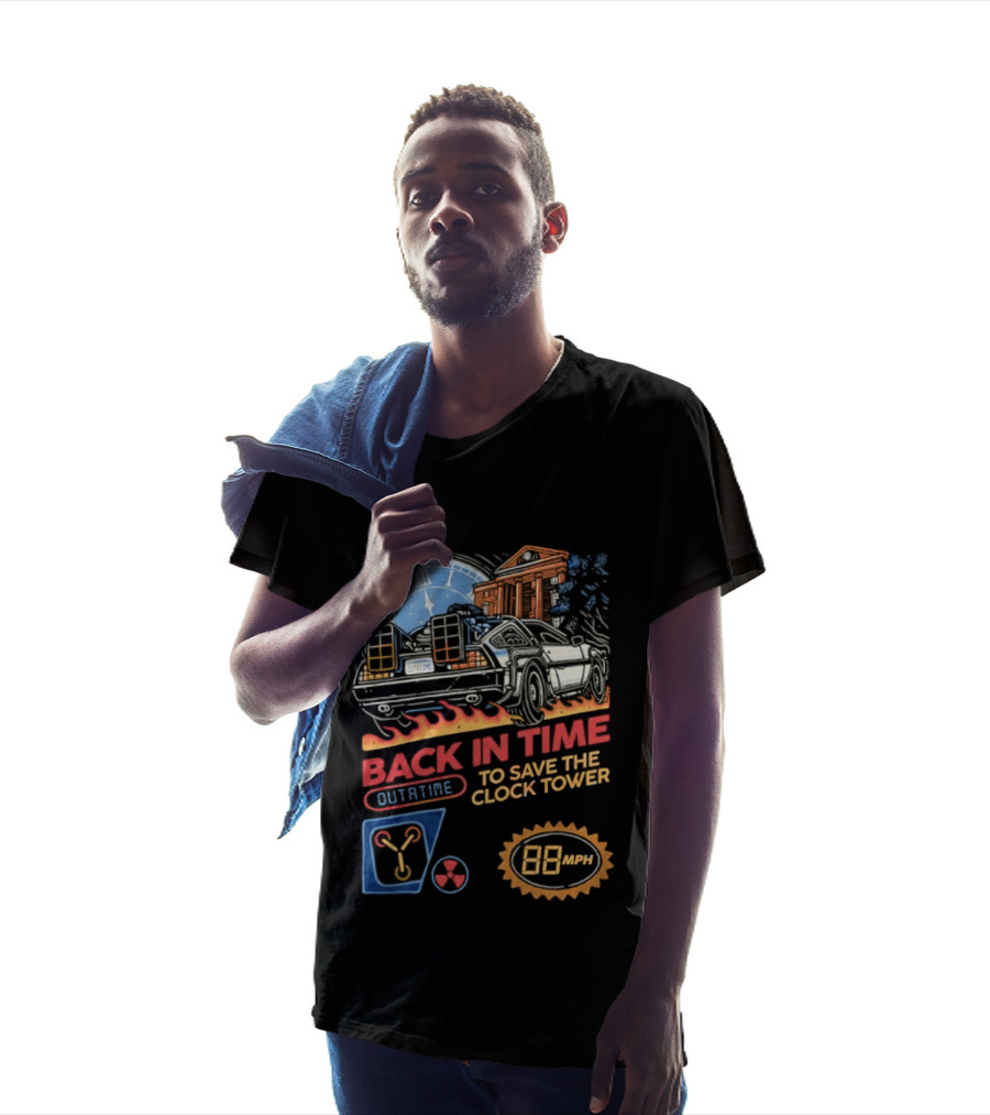 Back In Time Outatime Save The Tower 88mph T-Shirt