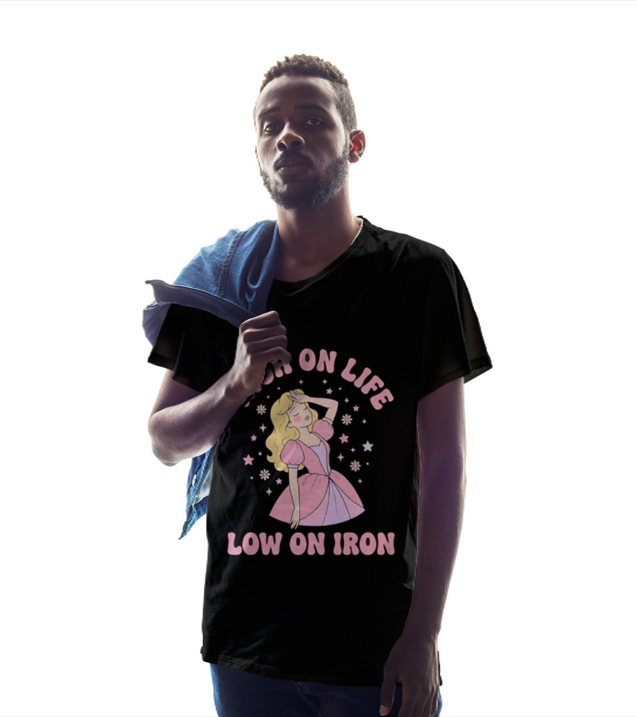 High On Life Low On Iron Pink Princess Dress T-Shirt