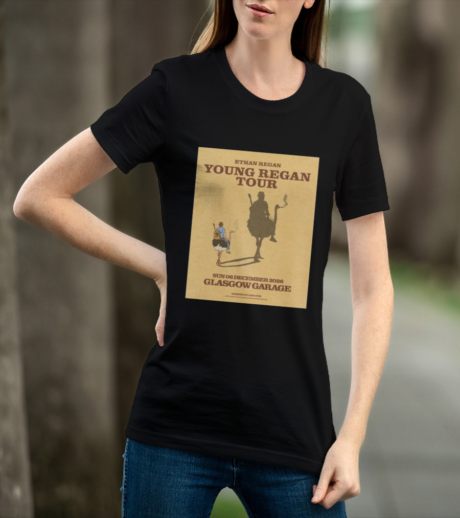 Ethan Regan Young Regan Tour December 2026 Glasgow Garage T-Shirt