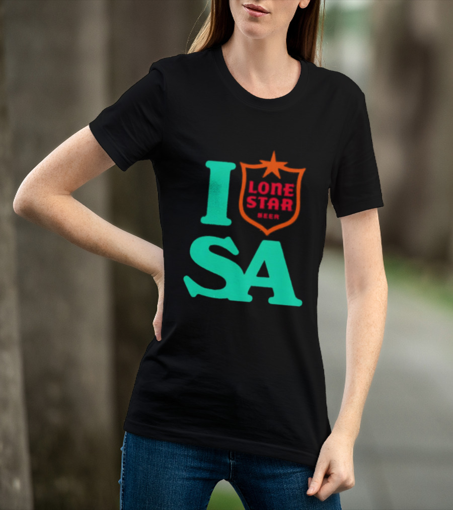 Lone Star Beer I Love San Antonio USA Texas T-Shirt