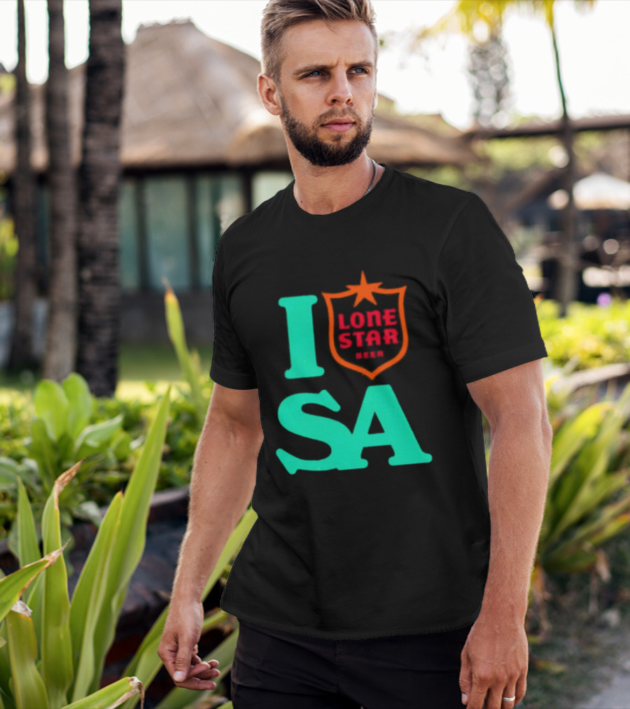 Lone Star Beer I Love San Antonio USA Texas T-Shirt