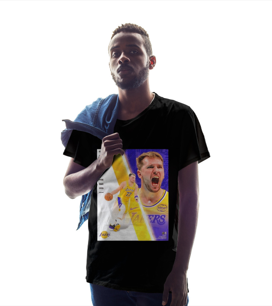 Luka Doncic 77 Los Angeles Lakers Basketball Energetic T-Shirt
