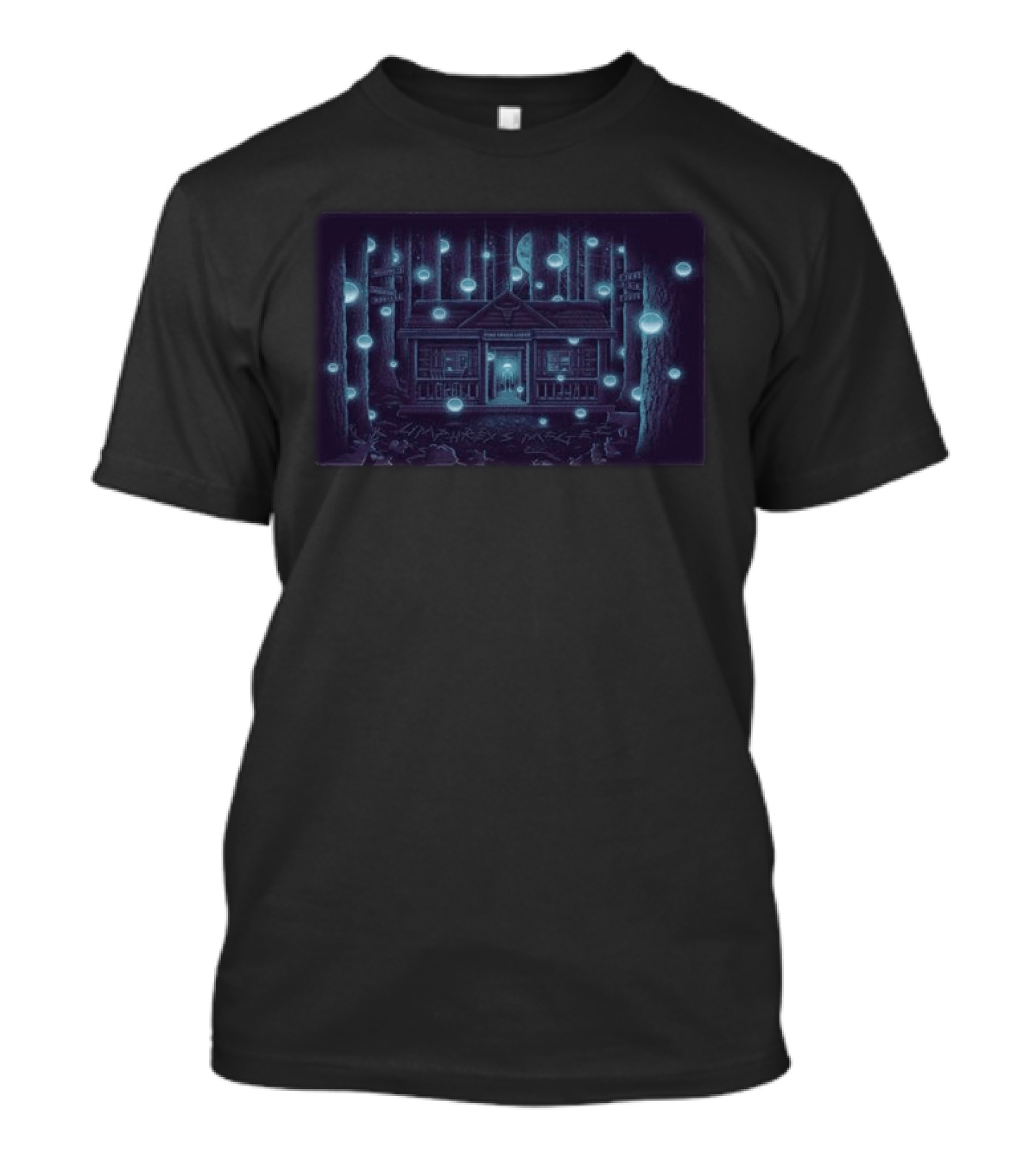 Umphrey's McGee Jun 4 6 2026 Livingston MT Concert Cabin Lodge Forest Luminescent Orbs T-Shirt