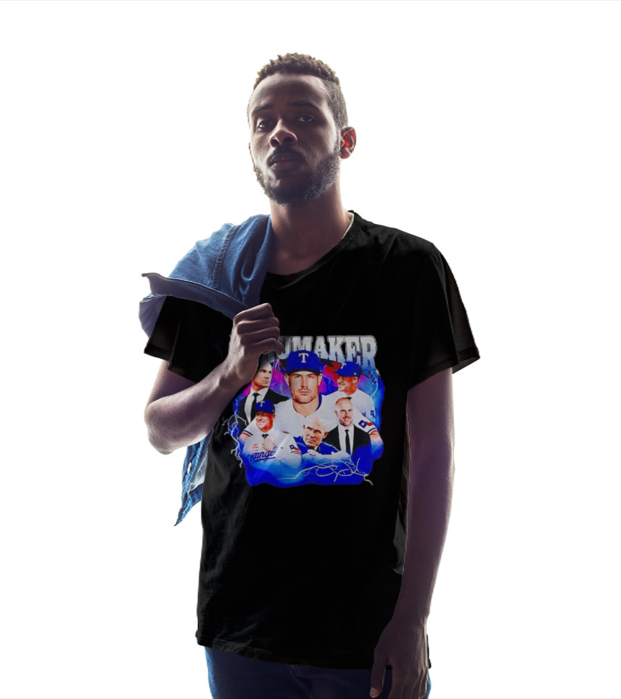Skip Schumaker Texas Baseball Collage T-Shirt
