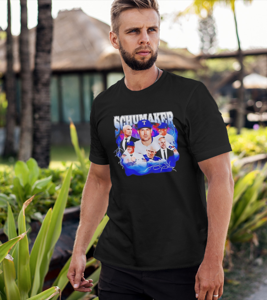 Skip Schumaker Texas Baseball Collage T-Shirt