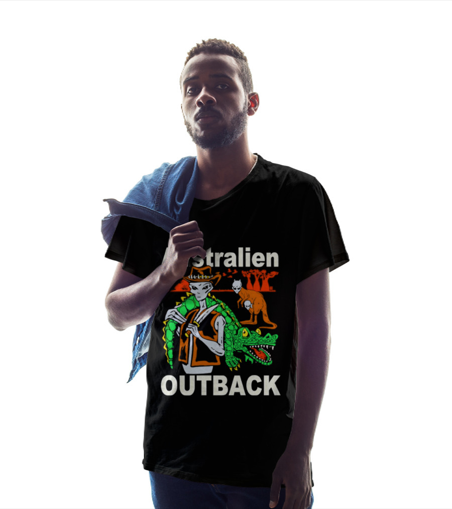 Australien Outback Alien Crocodile Adventure T-Shirt