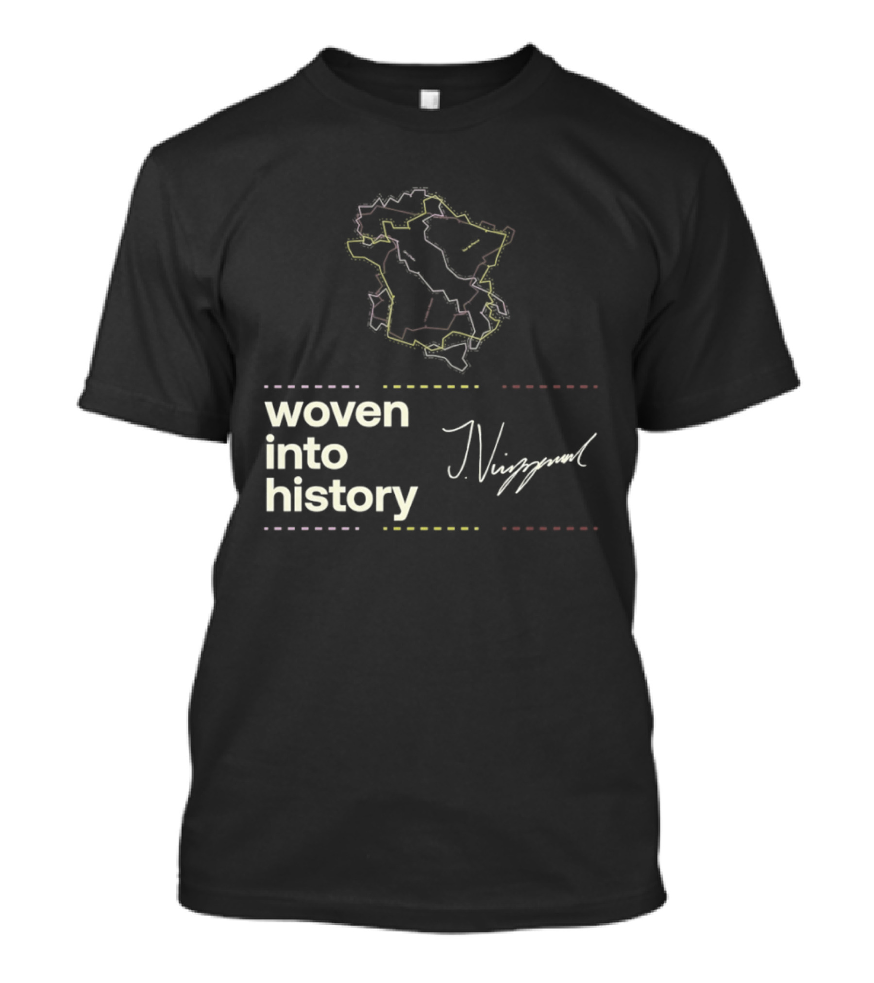 Giro D'Italia Tour De France La Vuelta A Espana Woven Into History Nibali T-Shirt